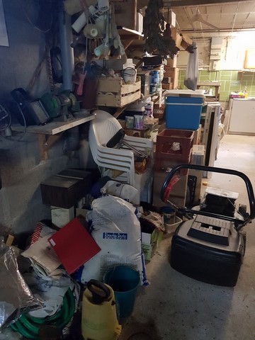 Débarras de garage de maison